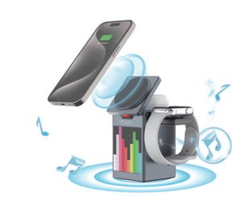 Bluetooth Speaker with Wireless Charger © - Zambeel