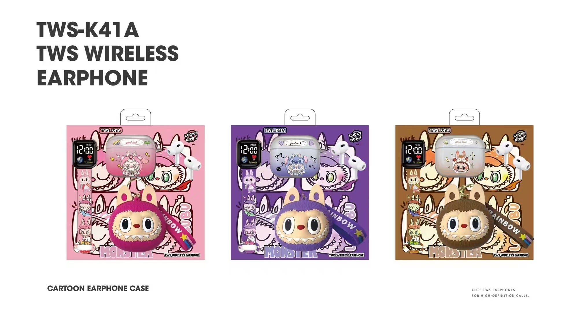 Labubu - Wireless Earbuds Gift Set - Zambeel