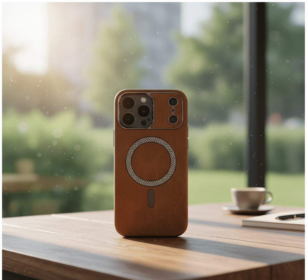 Vintage Leather MagSafe Case for iPhone - Zambeel