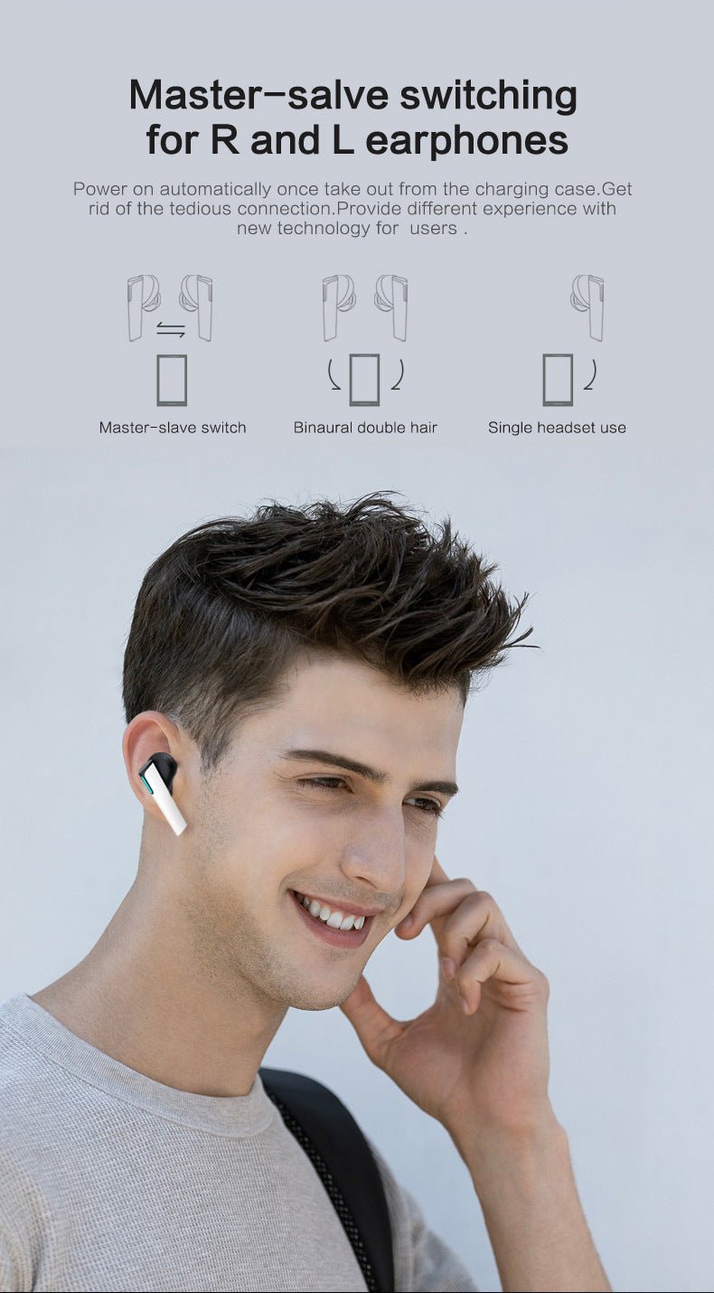 Wireless Gaming Bluetooth Headset Low Latency Luminous Gaming Headset - Zambeel